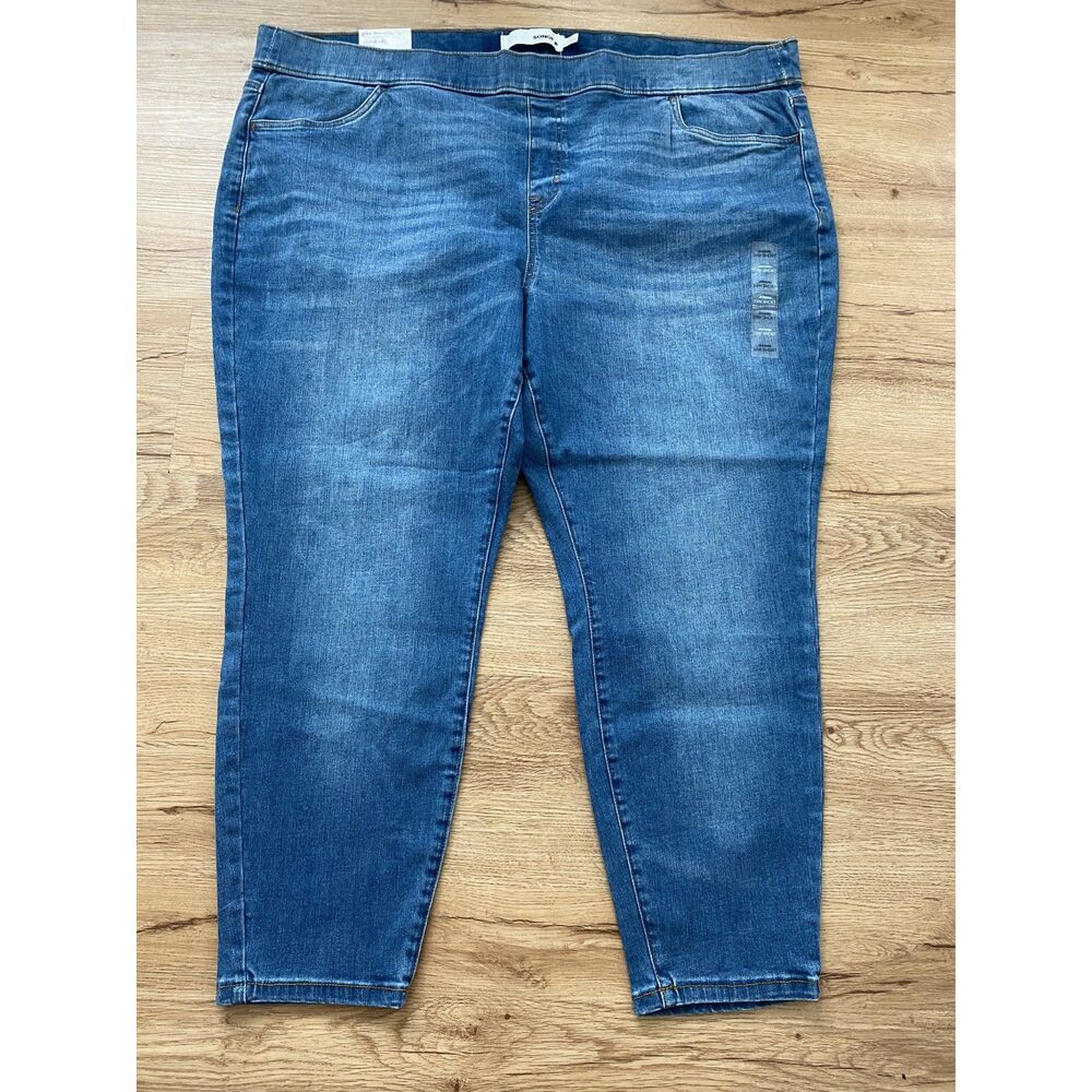 Sonoma All About Comfort Premium Jeggings NWT Blue Jeans Plus Size 24W Short